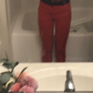 low rise colorful pants